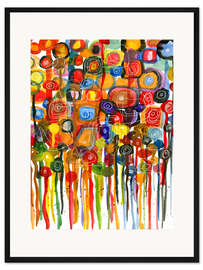 Gerahmter Kunstdruck Bunt