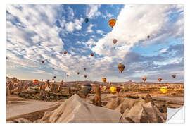 Vinilo para la pared Balloon Parade Cappadocia