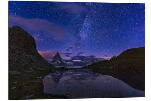 Gallery Print Milchstraße am Matterhorn, Schweiz