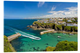 Cuadro de metacrilato Harbor in Cornwall, England