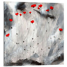 Tableau en aluminium Petits coquelicots