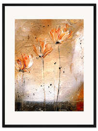 Gerahmter Kunstdruck Trio Florale