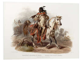 Foam board print A Blackfoot American Indian on Horseback