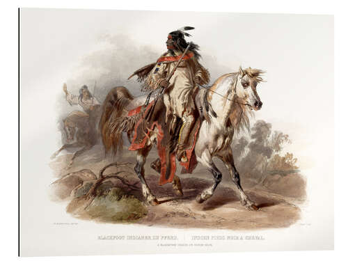 Gallery print A Blackfoot indian on horseback