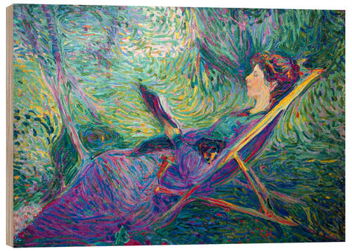 Puutaulu Sophie Herrmann in a deckchair