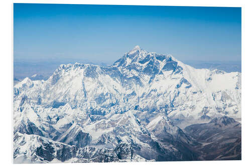 Foam board print Aerial view of Mount Everest in the Himalaya