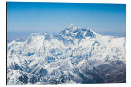 Magnettafel Luftaufnahme des Mount Everest im Himalaya