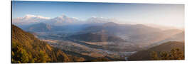 Aluminium print Annapurna mountain range at sunrise, Nepal