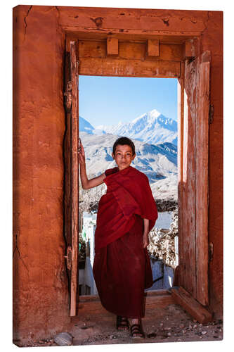 Canvastavla Novice buddhist monk, Nepal, Asia