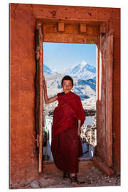 Gallery print Novice buddhist monk, Nepal, Asia