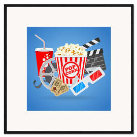 Impresión de arte enmarcada Cinema and Movie time