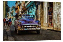 Magnettafel Taxi in enger Gasse