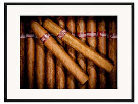 Gerahmter Kunstdruck Zigarren