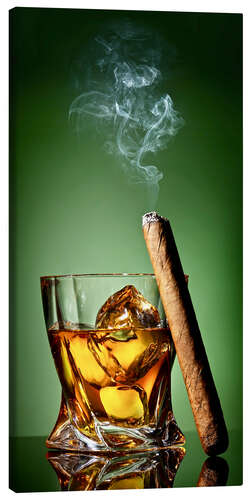 Quadro em tela Cigar on the rocks