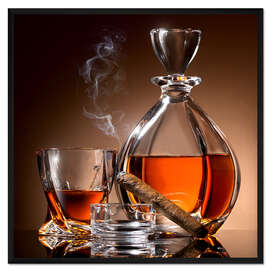 Gerahmter Kunstdruck Männerzimmer