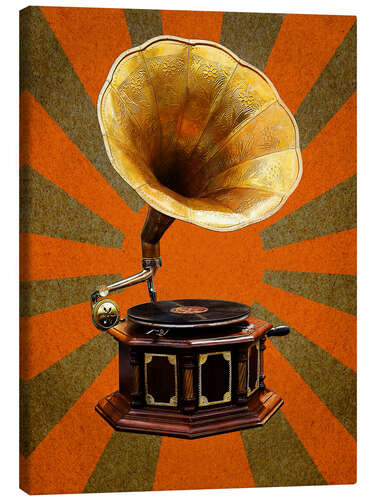 Canvastavla Gramophone