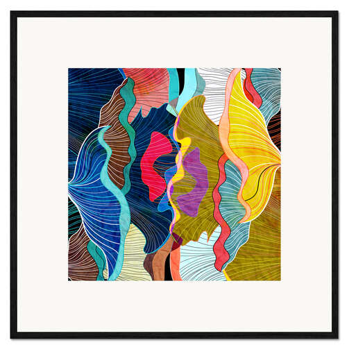 Framed art print Abstract flourishes
