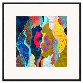 Framed art print Abstract flourishes