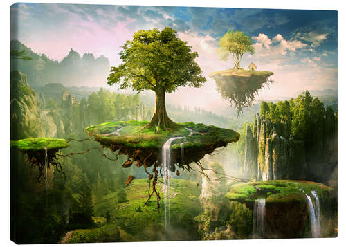 Canvas print Floating islands