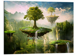 Magnettafel Floating islands