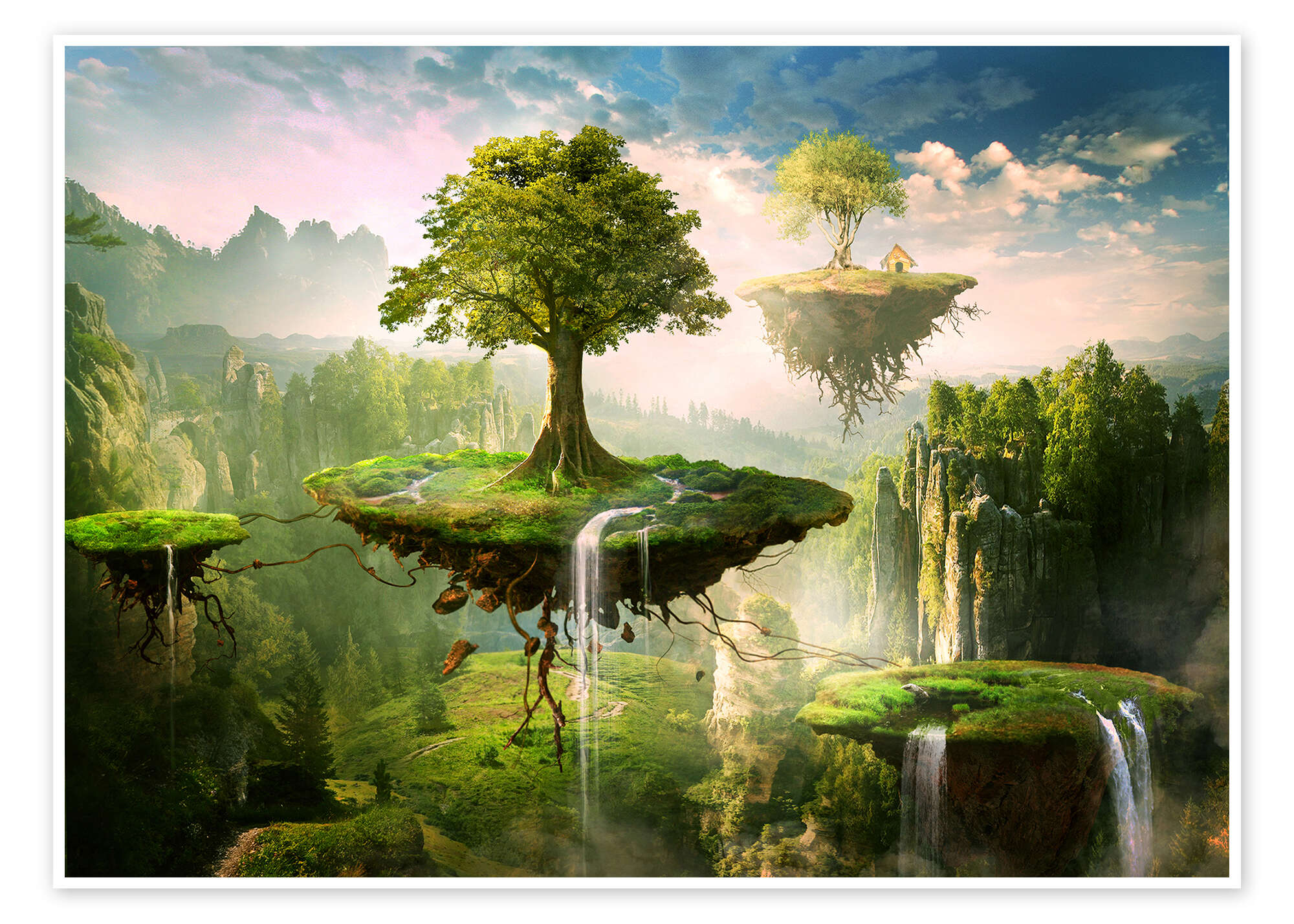 Floating islands art
