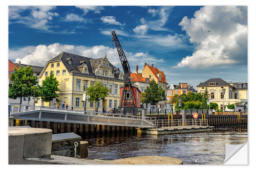 Selvklebende plakat Oldenburg Harbour