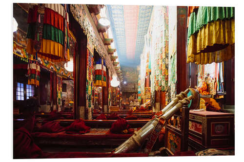 Foam board print The interior of Samye Monastery, Tibet