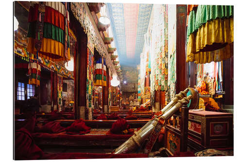 Galleritryck The interior of Samye Monastery, Tibet