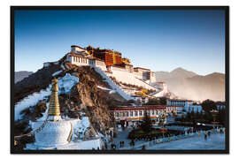 Gerahmter Kunstdruck Berühmte Potala Palast in Lhasa, Tibet