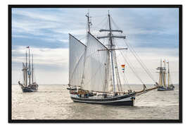 Gerahmter Kunstdruck Jade Weser Port Cup Wilhelmshaven