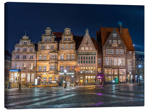 Quadro em tela Gabled houses Marktplatz Bremen
