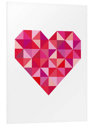 Foam board print Valentine's day heart