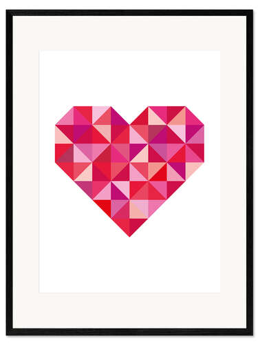 Framed art print Valentine's day heart