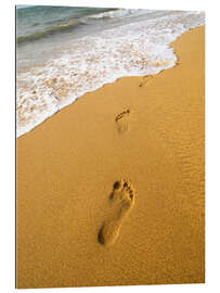 Gallery print Footprints towards the sea