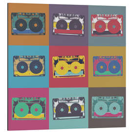 Magnettafel Bunte Kassetten