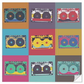 Wall sticker Colorfoul Cassettes