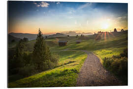 Gallery print Seiser Alm in the morning, South Tyrol