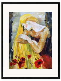 Stampa artistica con cornice Golden hair