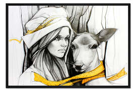 Gerahmter Kunstdruck Geschwister