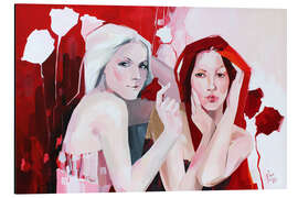 Magnettafel Weiss und rot