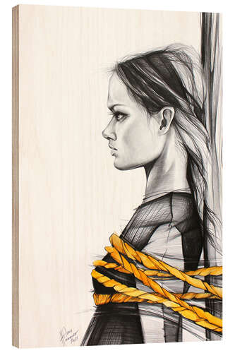 Wood print without saying a word