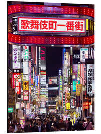 Aluminium print Colorful neon signs in Shinjuku district in Tokyo, Japan