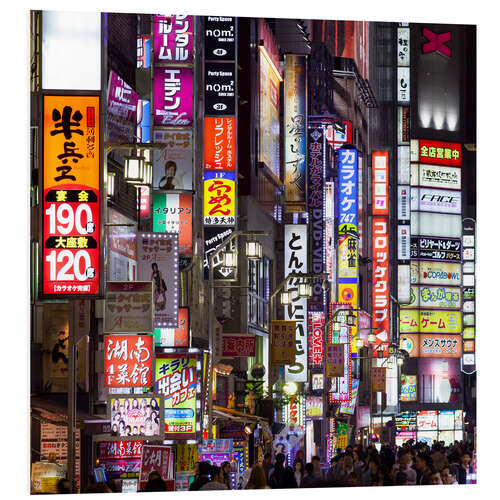 PVC-taulu Colorful Neon Signs in Shinjuku District in Tokyo I