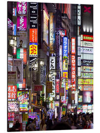 Magnettafel Bunte Neonreklame im Stadtteil Shinjuku in Tokio II