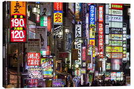 Canvas print Colorful Neon Signs in Shinjuku District in Tokyo III