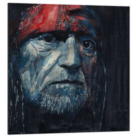 Tableau en aluminium Willie Nelson