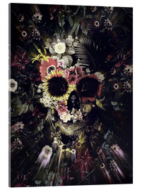 Obraz na szkle akrylowym Garden Skull - Ali Gulec