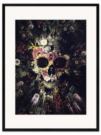 Gerahmter Kunstdruck Garden Skull