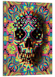 Magnettafel Skull Geo