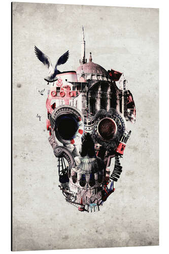 Tableau en aluminium Istanbul Skull
